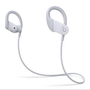 White powerbeats headphones
